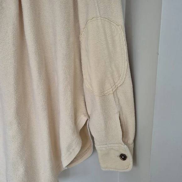 Free People Ruby Jacket Button-Up Jacket Shacket Cream Color - Picture 7 of 11